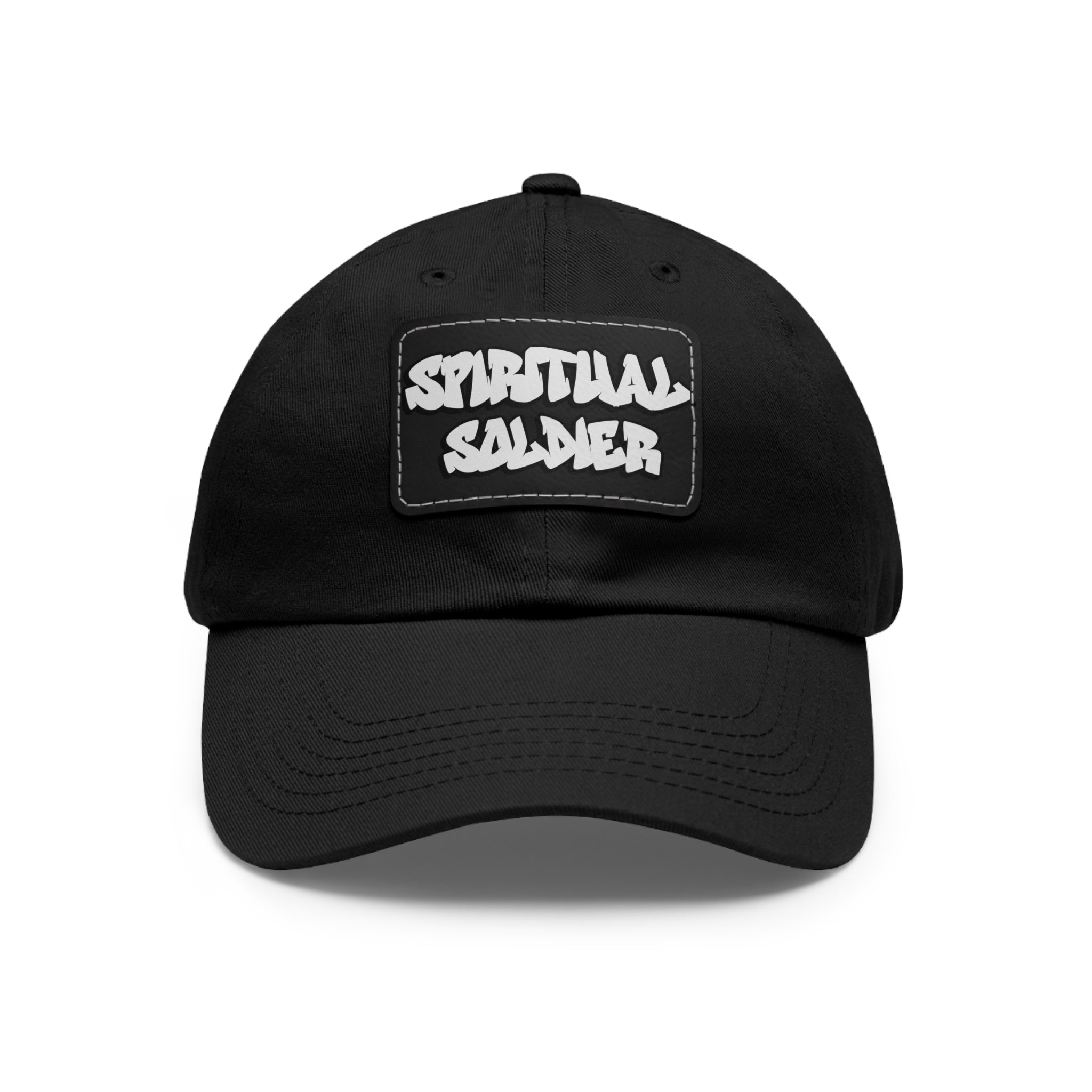 Spiritual Soldier G1 Dad Hat with Leather Patch (Rectangle)