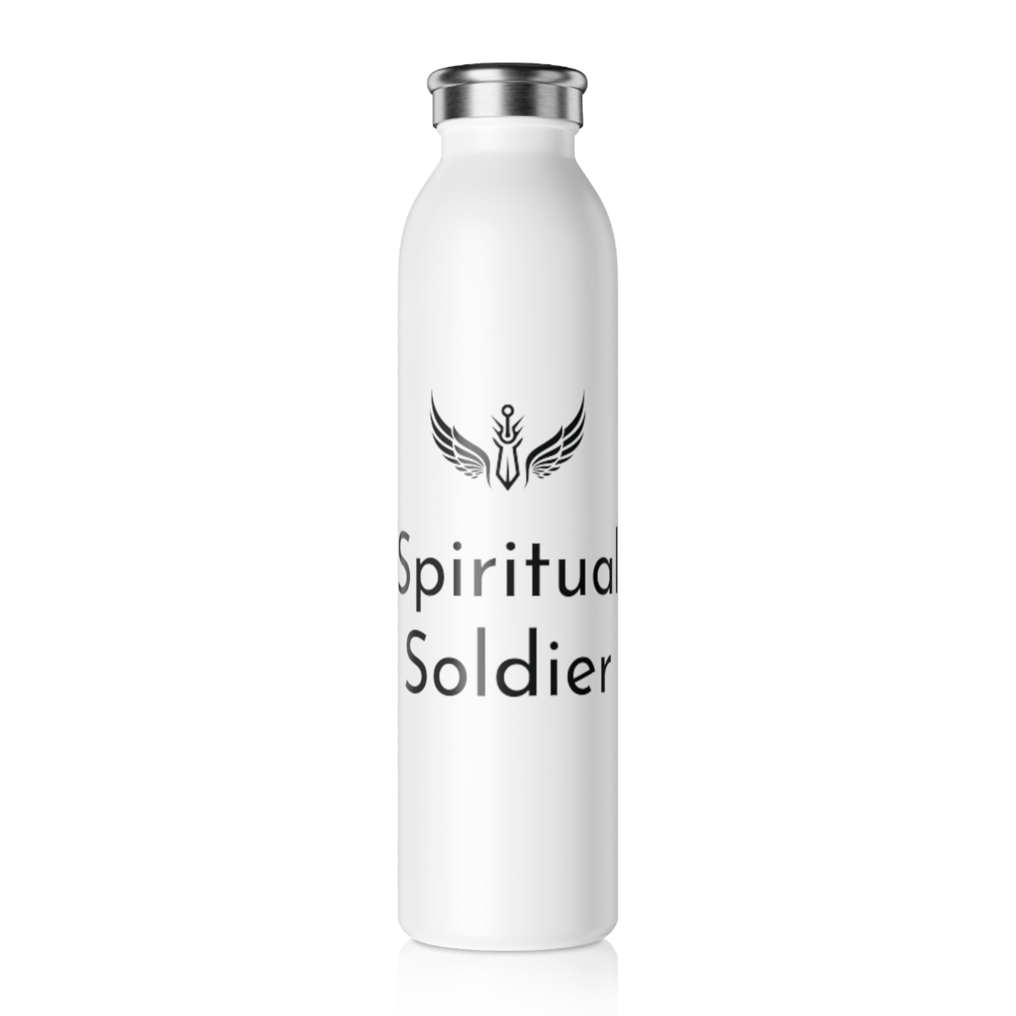 Spiritual Soldier - 20oz Slim Water Bottle