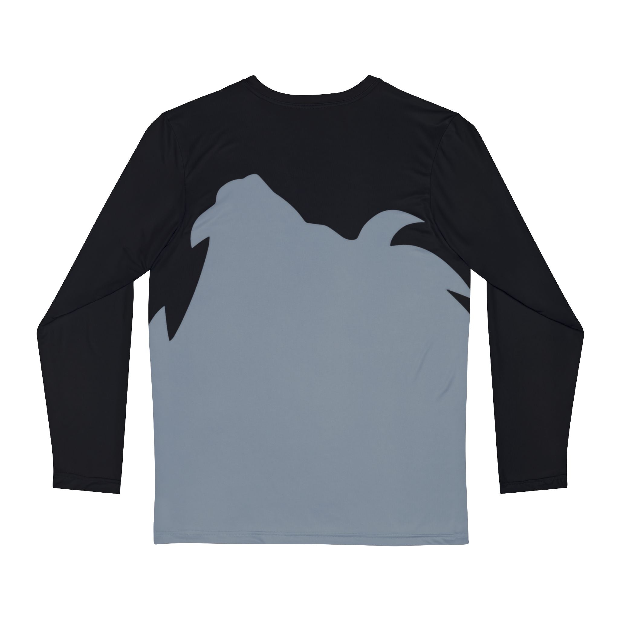 Grey Lion - Black Long Sleeve Shirt (AOP)