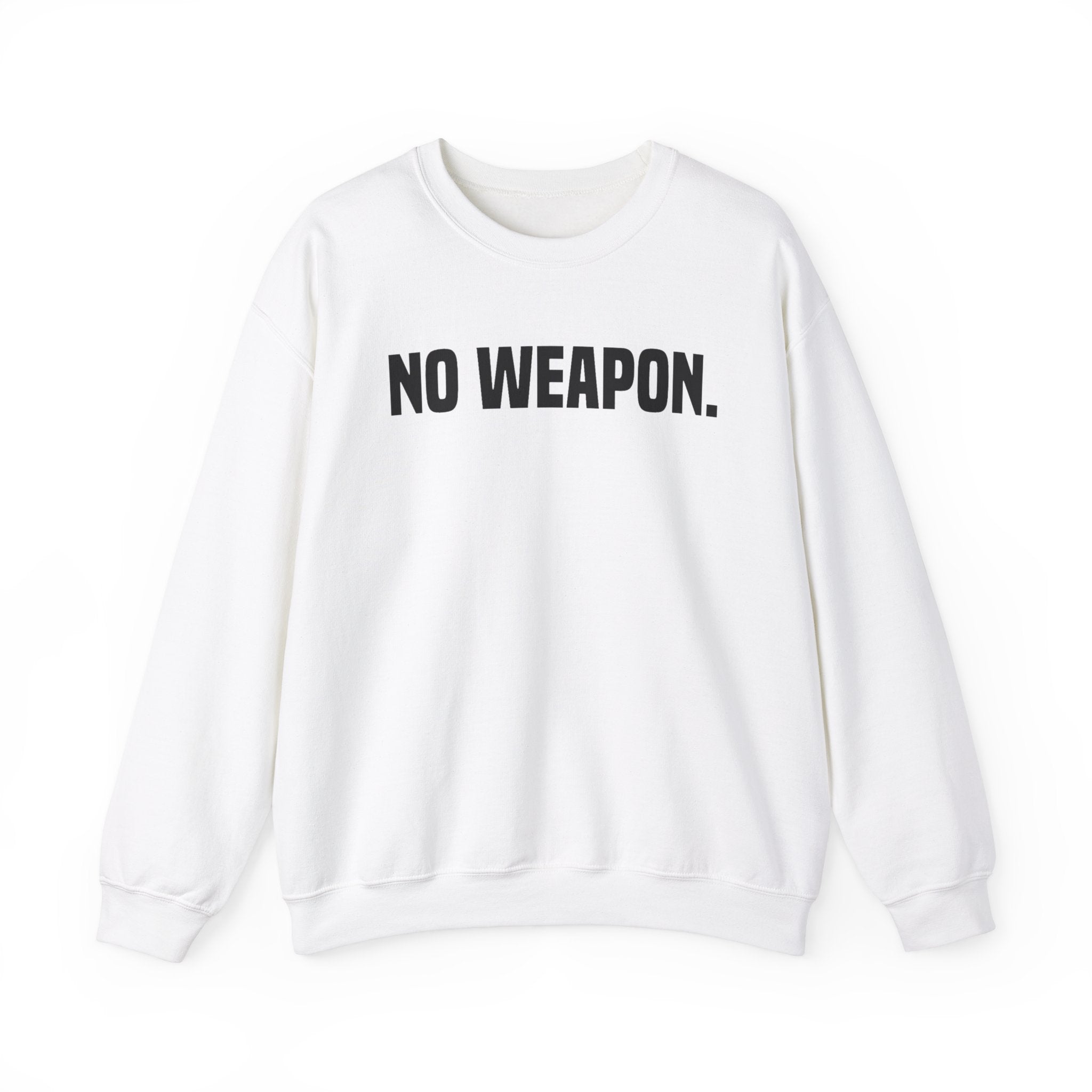 No Weapon B2 Black Print Unisex Heavy Blend™ Crewneck Sweatshirt