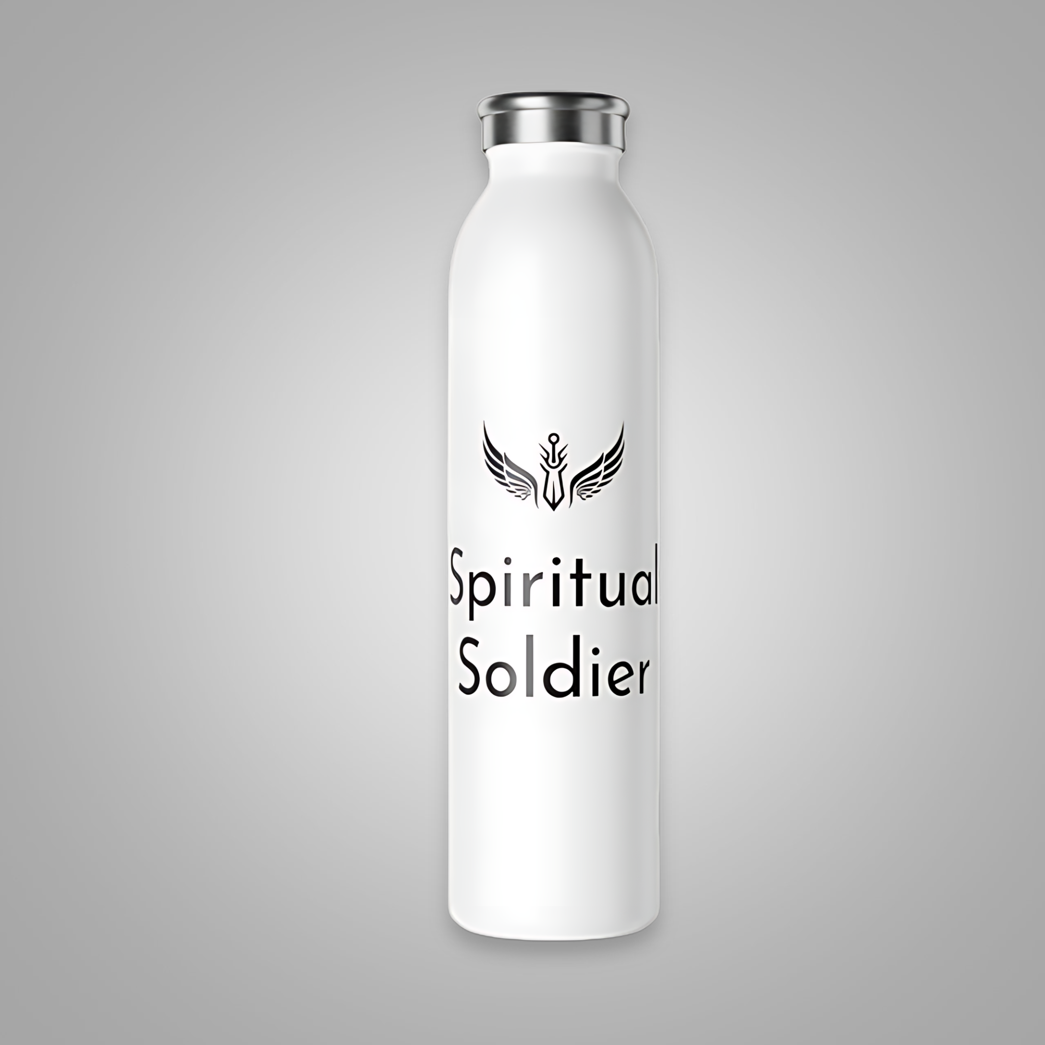 Spiritual Soldier - 20oz Slim Water Bottle