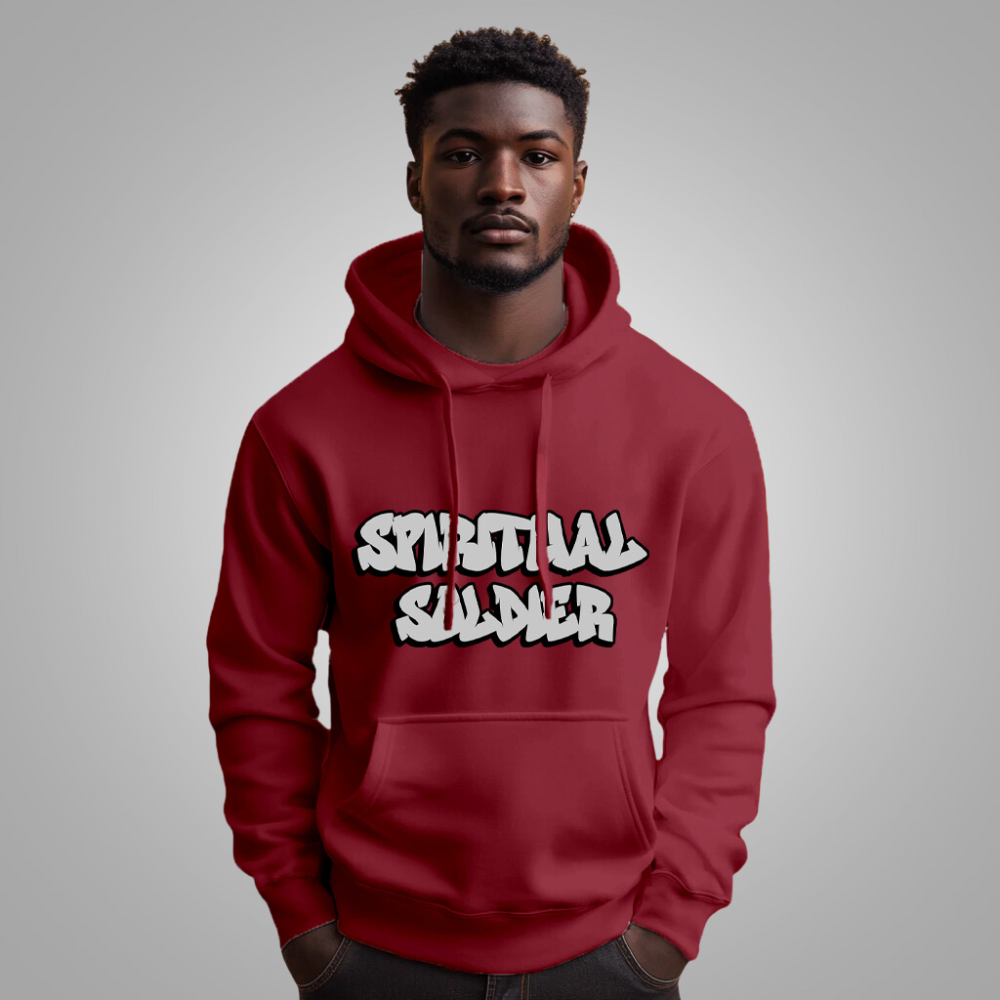 Spiritual Soldier 1 Men's Nublend Hooded Sweatshirt